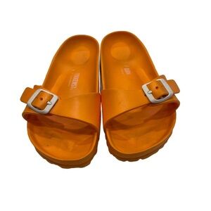 Birkenstock Women’s Madrid Orange Rubber Sandal Size US 7-7.5 EU 37